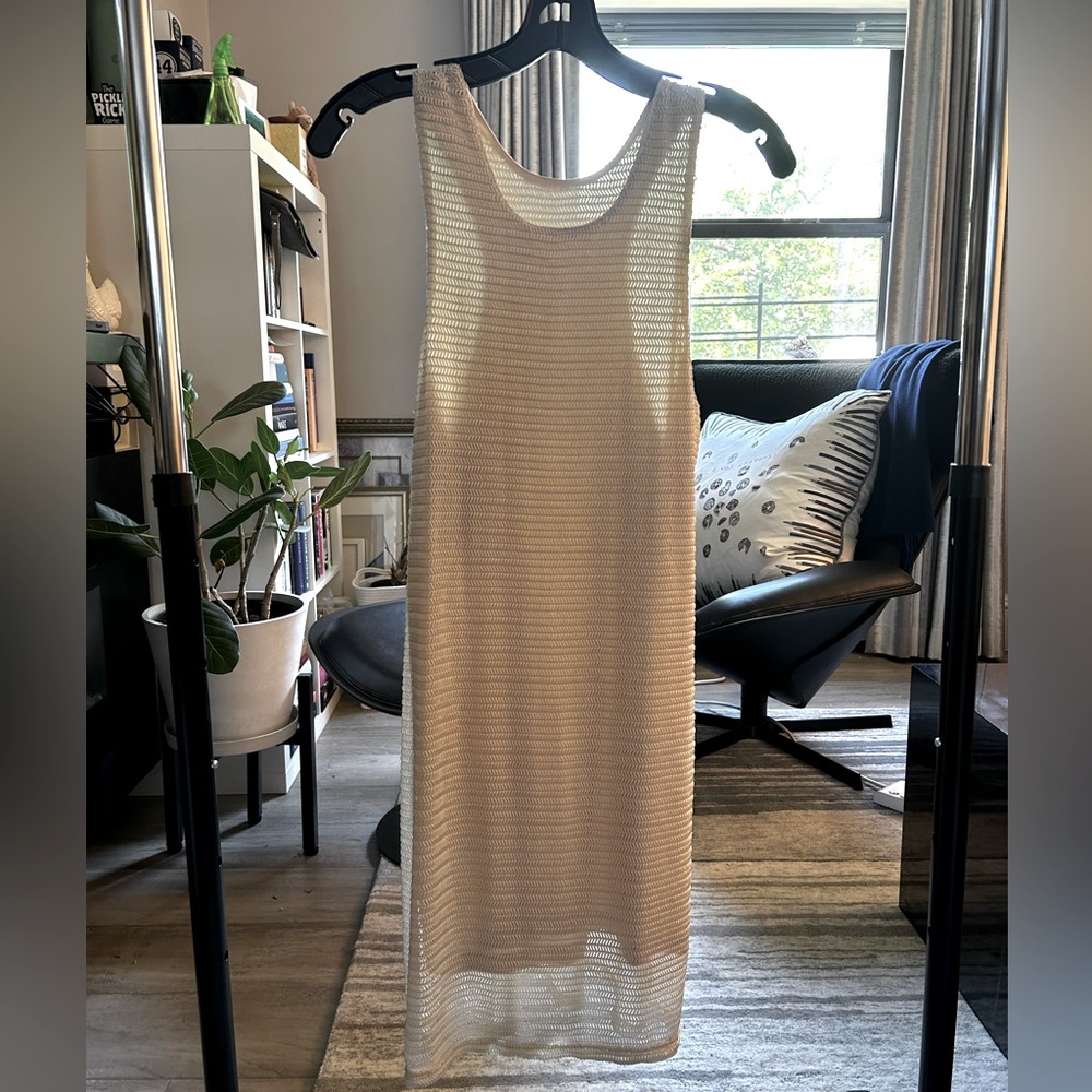 Lovers + Friends Blush Pink Textured Bodycon Racerback Mini Dress